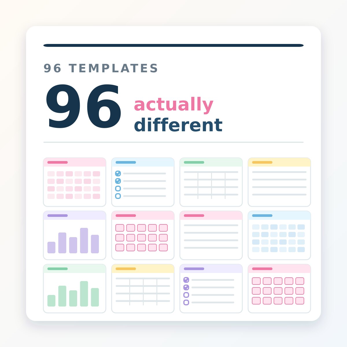 96 different teacher templates